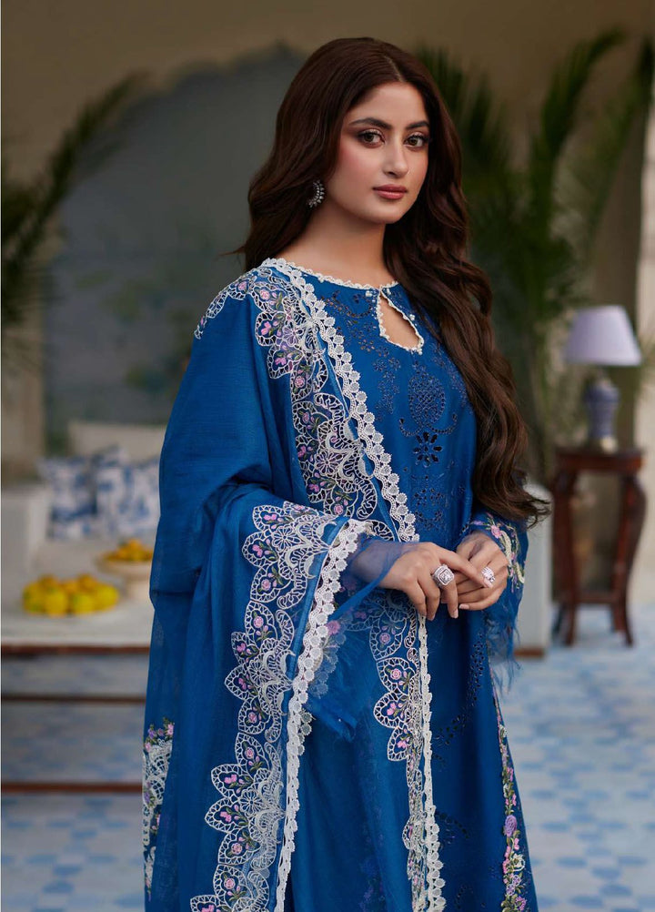 Elaf Embroidered  Suits Unstitched 3 Piece EF24EE D-04 Almas - Summer Collection