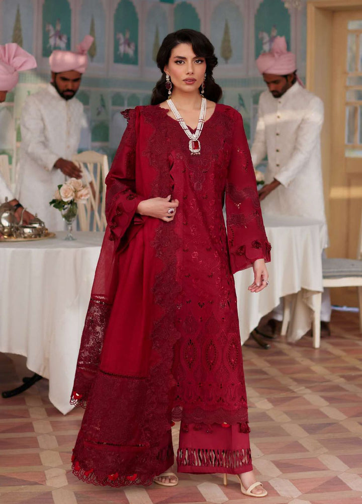 Elaf Embroidered  Suits Unstitched 3 Piece EF24EE D-06 Wafa - Summer Collection