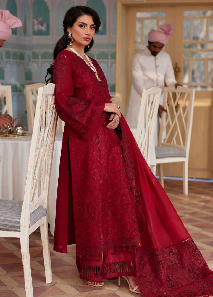 Elaf Embroidered  Suits Unstitched 3 Piece EF24EE D-06 Wafa - Summer Collection