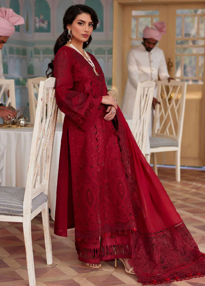 Elaf Embroidered  Suits Unstitched 3 Piece EF24EE D-06 Wafa - Summer Collection