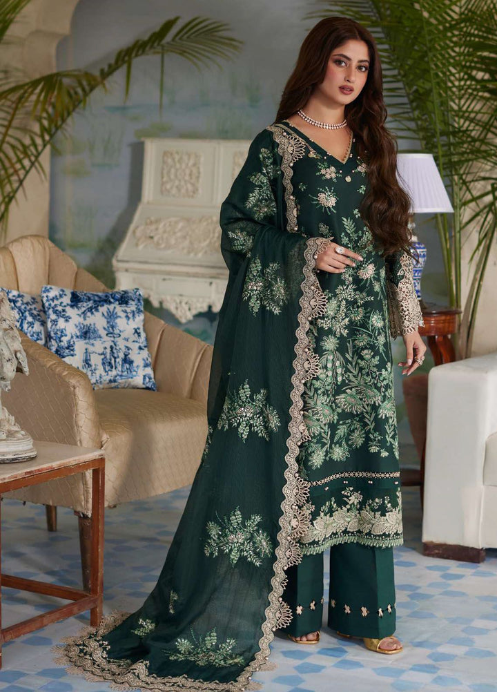 Elaf Embroidered  Suits Unstitched 3 Piece EF24EE D-07 Zaria - Summer Collection