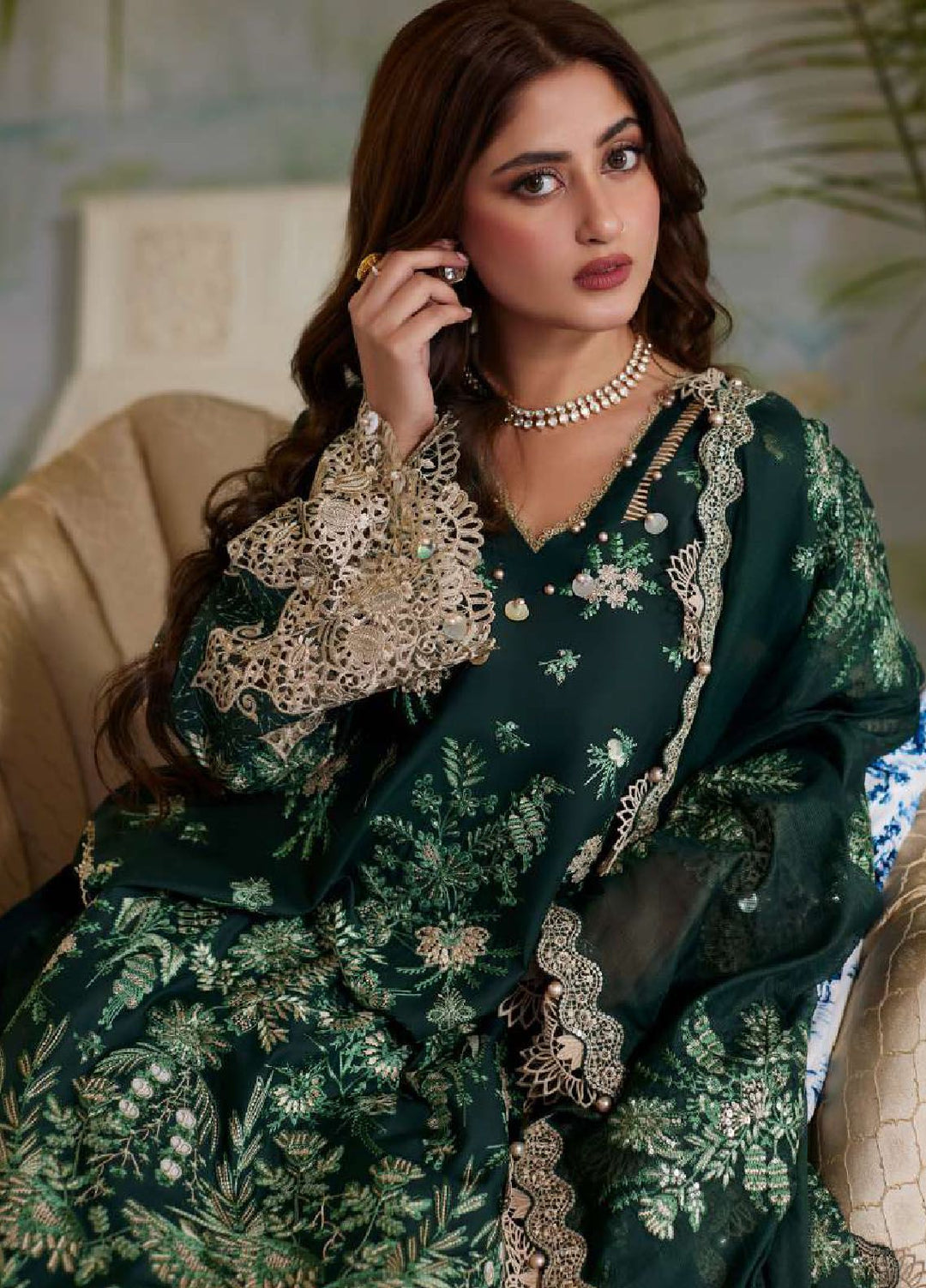 Elaf Embroidered  Suits Unstitched 3 Piece EF24EE D-07 Zaria - Summer Collection