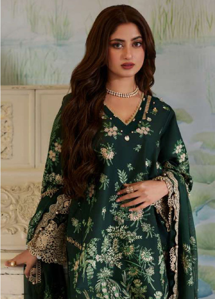 Elaf Embroidered  Suits Unstitched 3 Piece EF24EE D-07 Zaria - Summer Collection