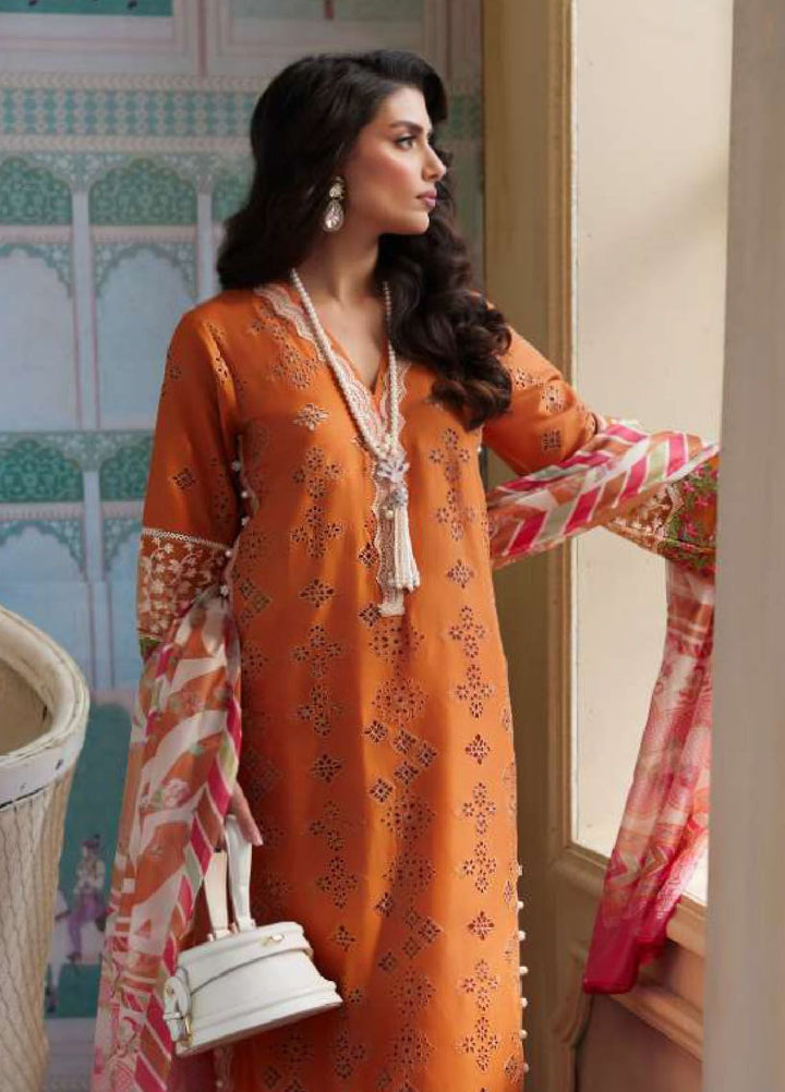 Elaf Embroidered  Suits Unstitched 3 Piece EF24EE D-09 Elnaz - Summer Collection