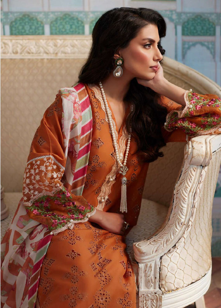 Elaf Embroidered  Suits Unstitched 3 Piece EF24EE D-09 Elnaz - Summer Collection
