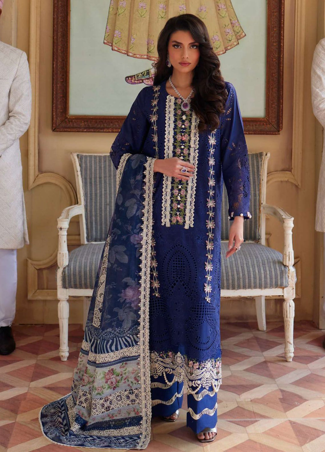 Elaf Embroidered  Suits Unstitched 3 Piece EF24EE D-10 Yalina - Summer Collection