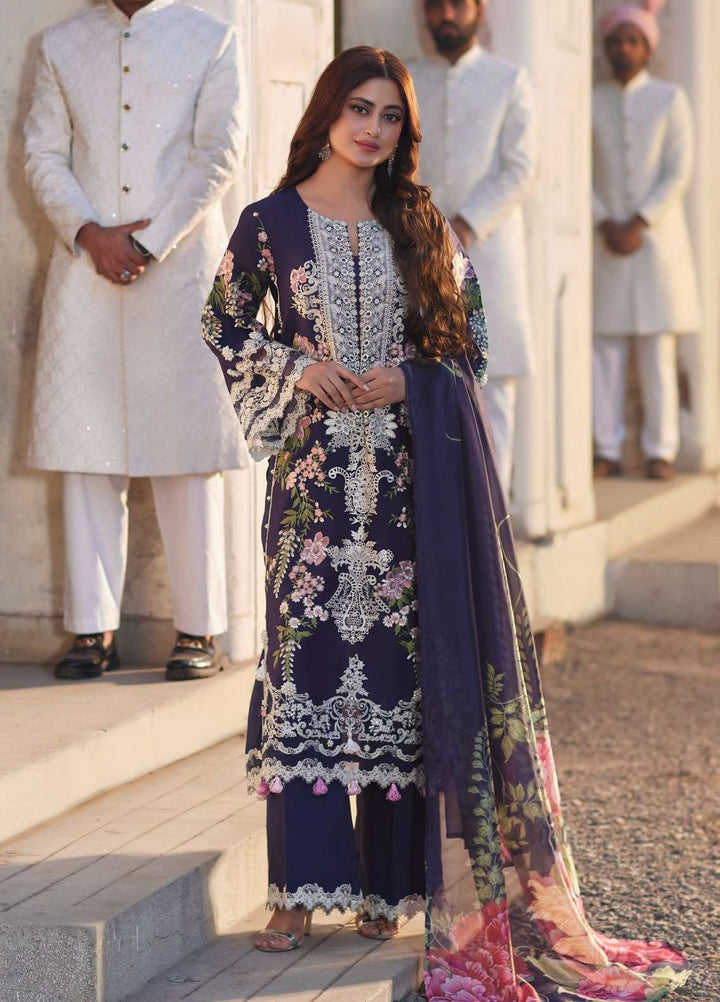 Elaf Embroidered  Suits Unstitched 3 Piece EF24EE D-12B Yazmin - Summer Collection