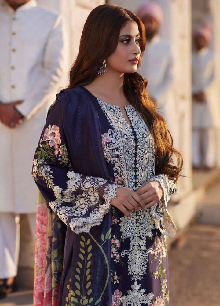 Elaf Embroidered  Suits Unstitched 3 Piece EF24EE D-12B Yazmin - Summer Collection