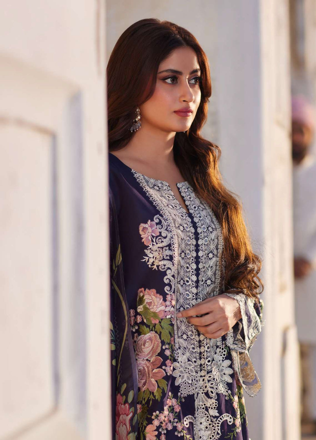 Elaf Embroidered  Suits Unstitched 3 Piece EF24EE D-12B Yazmin - Summer Collection