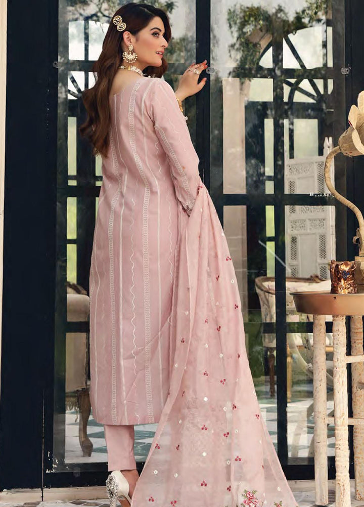 Elaf Schiffli Embroidered Lawn Suits Unstitched 3 Piece EL21FC 02-A Pianissimo - Luxury Collection