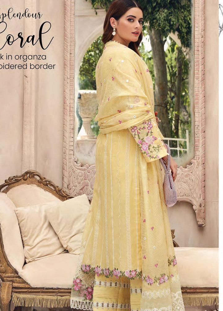 Elaf Schiffli Embroidered Lawn Suits Unstitched 3 Piece EL21FC 02-B Morning Sun - Luxury Collection