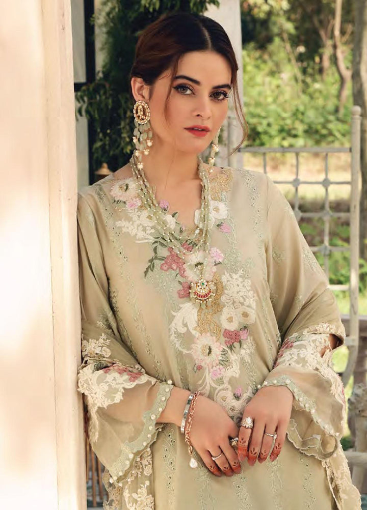 Elaf Schiffli Embroidered Lawn Suits Unstitched 3 Piece EL21FC 05 Tinker Bell - Luxury Collection