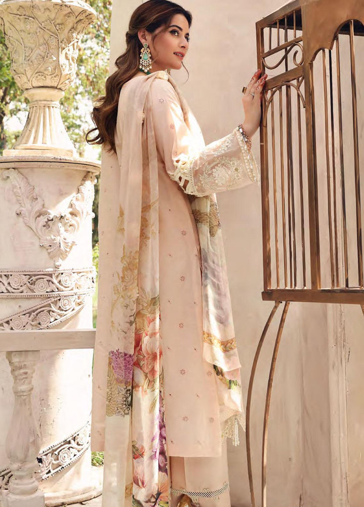 Elaf Embroidered Lawn Suits Unstitched 3 Piece EL21FC 06 Carnation - Luxury Collection