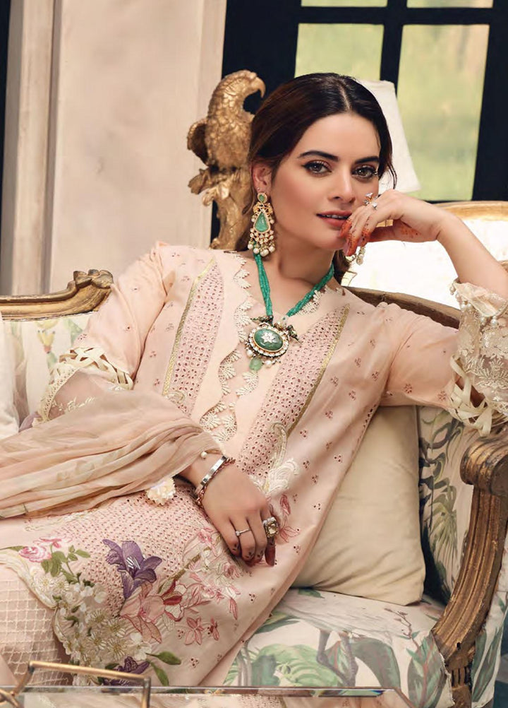 Elaf Embroidered Lawn Suits Unstitched 3 Piece EL21FC 06 Carnation - Luxury Collection