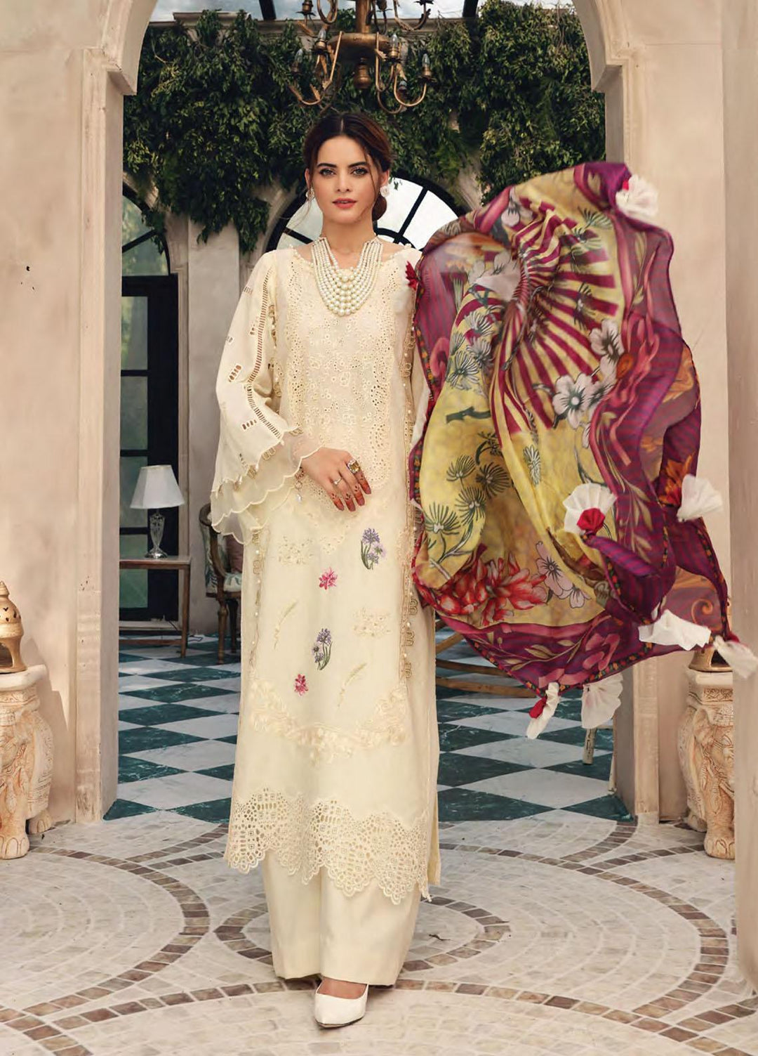 Elaf Embroidered Lawn Suits Unstitched 3 Piece EL21FC 10 Tabshearts - Luxury Collection