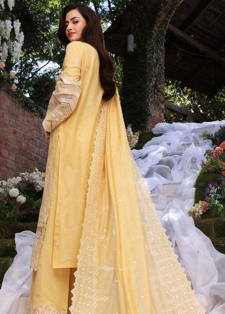 Elaf Embroidered Lawn Suits Unstitched 3 Piece EF23FCH ECF-01 - Festive Collection