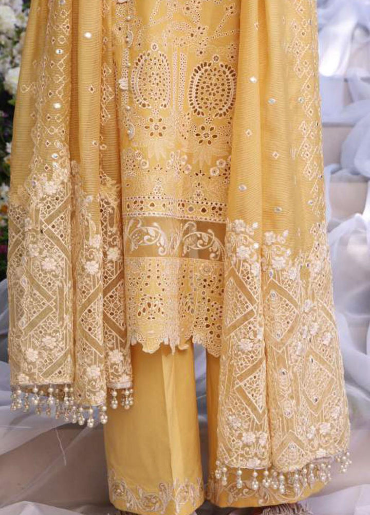 Elaf Embroidered Lawn Suits Unstitched 3 Piece EF23FCH ECF-01 - Festive Collection