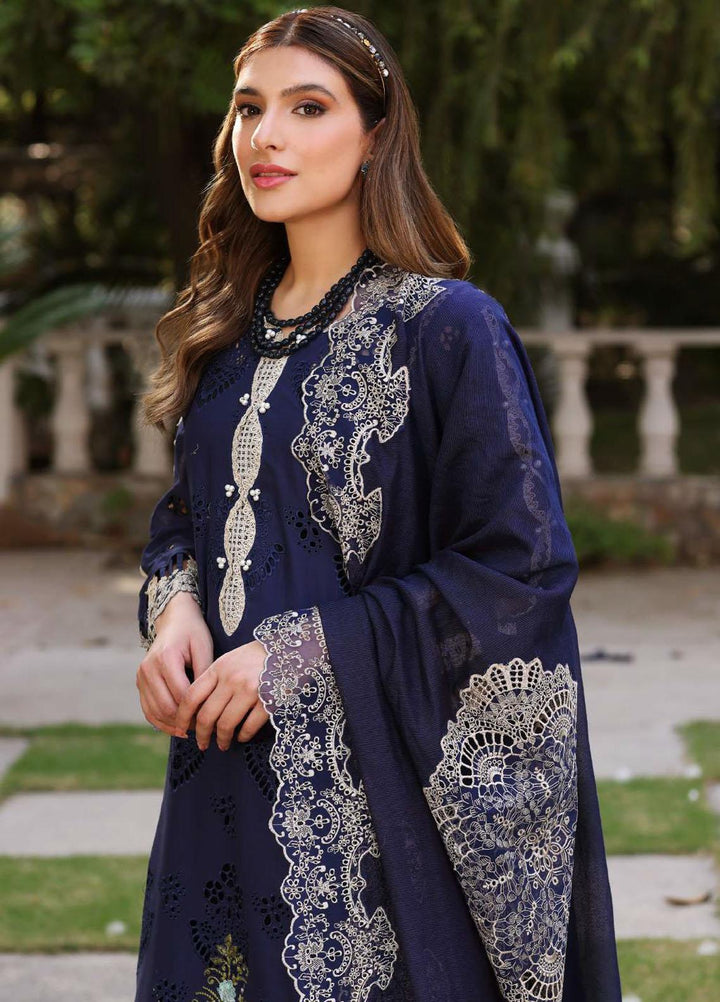 Elaf Embroidered Lawn Suits Unstitched 3 Piece EF23FCH ECF-04B - Festive Collection