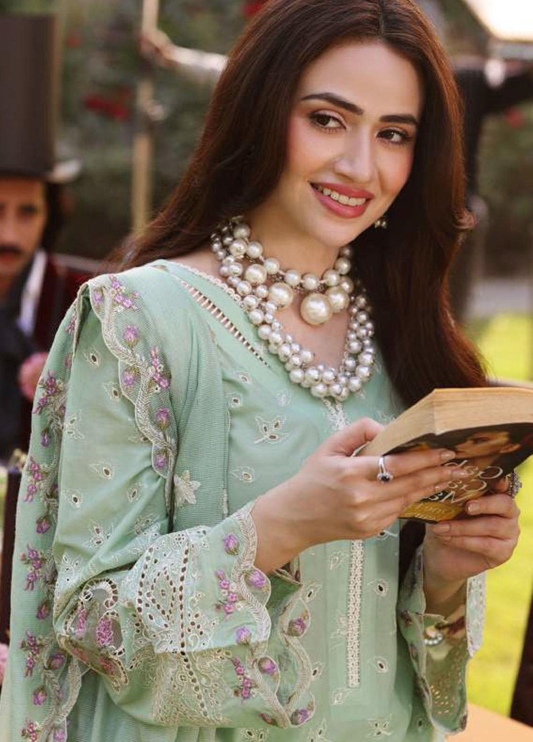 Elaf Embroidered Lawn Suits Unstitched 3 Piece EF23FCH ECF-05 - Festive Collection