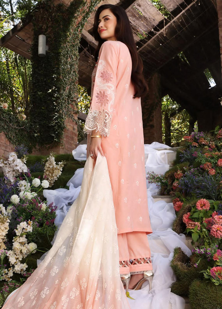 Elaf Embroidered Lawn Suits Unstitched 3 Piece EF23FCH ECF-06 - Festive Collection