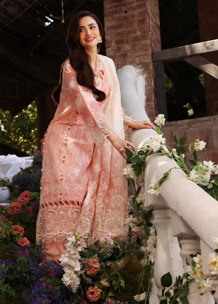 Elaf Embroidered Lawn Suits Unstitched 3 Piece EF23FCH ECF-06 - Festive Collection