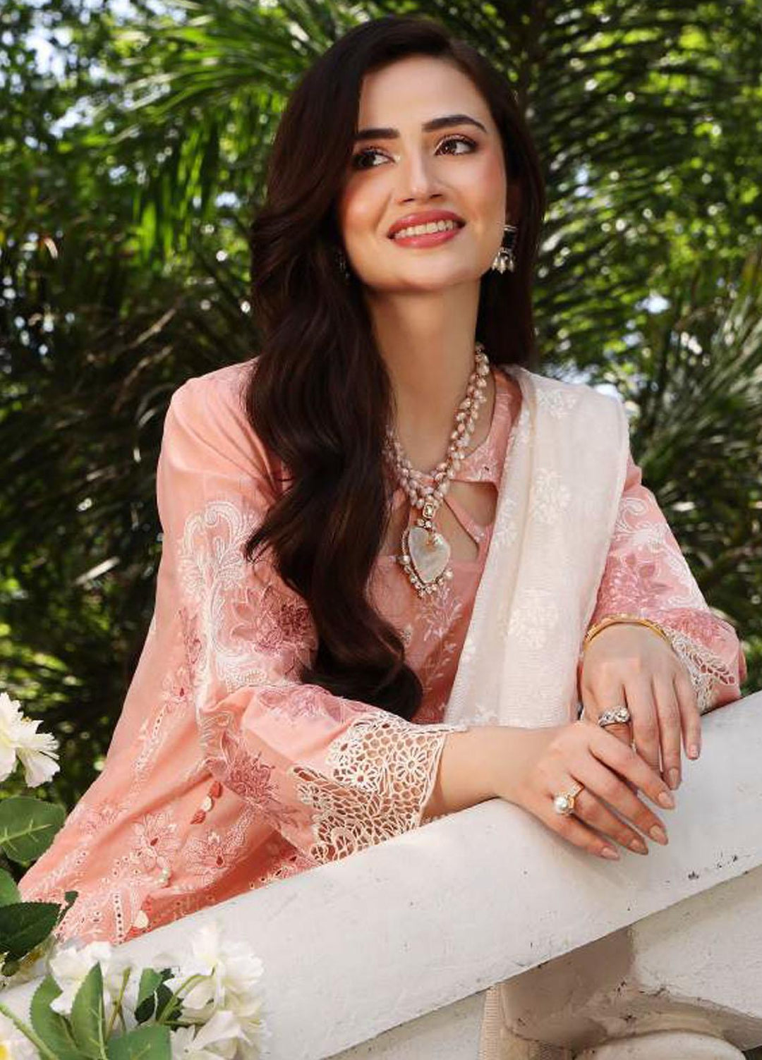 Elaf Embroidered Lawn Suits Unstitched 3 Piece EF23FCH ECF-06 - Festive Collection