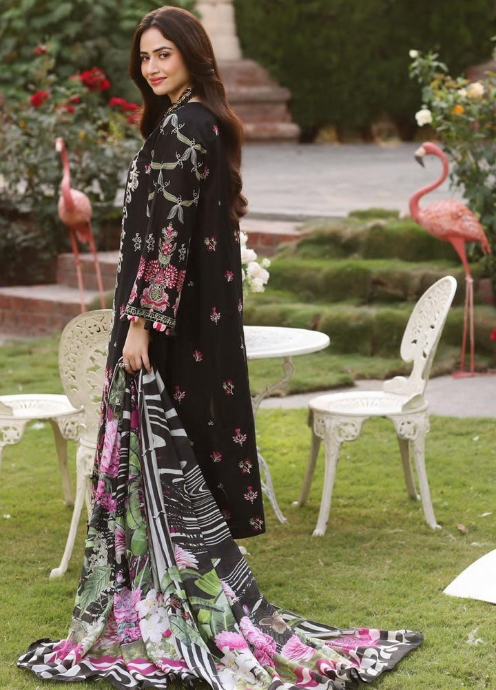Elaf Embroidered Lawn Suits Unstitched 3 Piece EF23FCH ECF-08 - Festive Collection