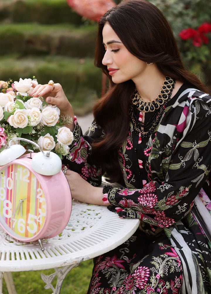 Elaf Embroidered Lawn Suits Unstitched 3 Piece EF23FCH ECF-08 - Festive Collection