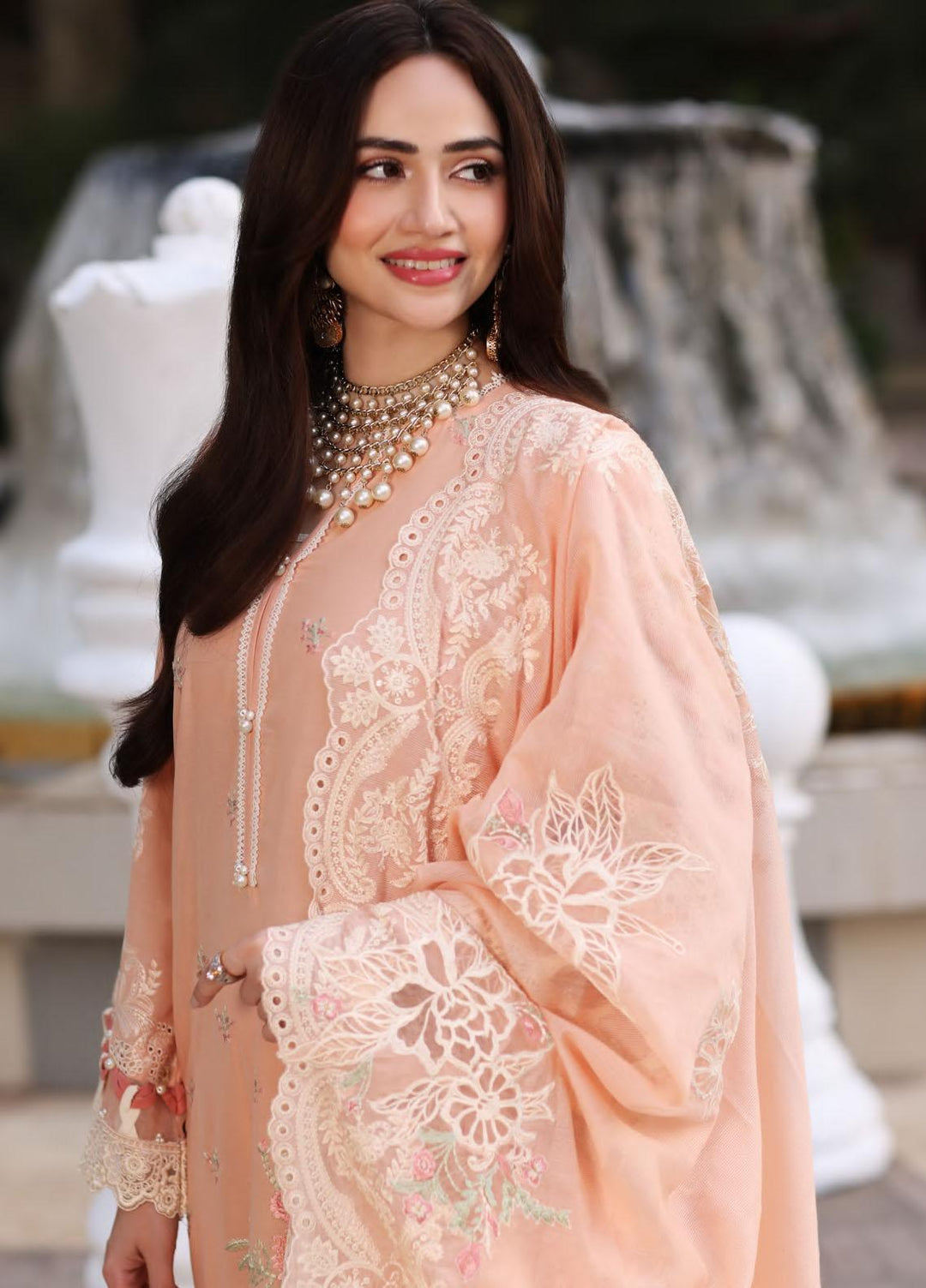 Elaf Embroidered Lawn Suits Unstitched 3 Piece EF23FCH ECF-09 - Festive Collection