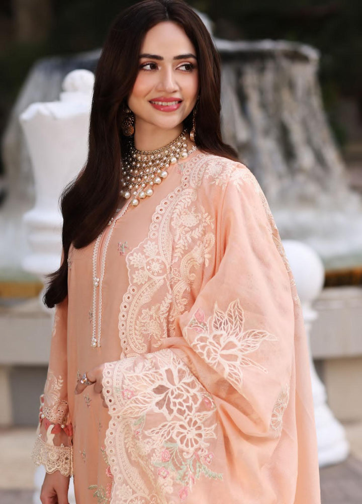 Elaf Embroidered Lawn Suits Unstitched 3 Piece EF23FCH ECF-09 - Festive Collection