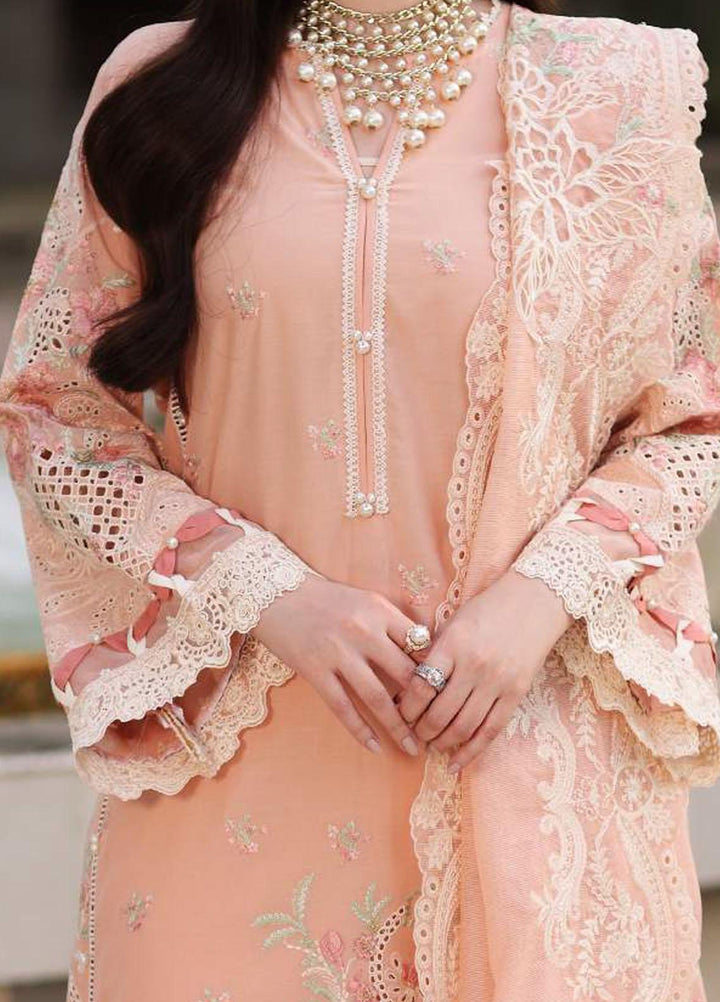 Elaf Embroidered Lawn Suits Unstitched 3 Piece EF23FCH ECF-09 - Festive Collection