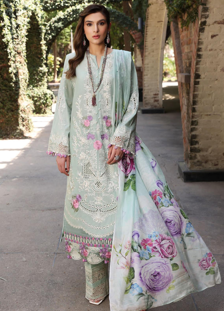 Elaf Embroidered Lawn Suits Unstitched 3 Piece EF23FCH ECF-11A - Festive Collection