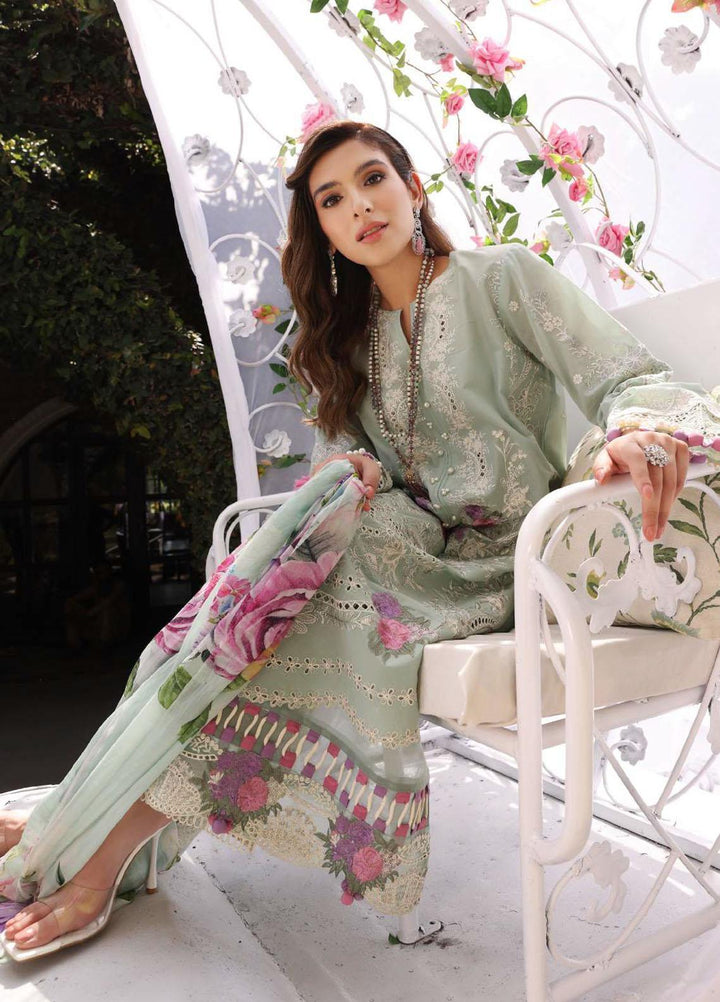 Elaf Embroidered Lawn Suits Unstitched 3 Piece EF23FCH ECF-11A - Festive Collection