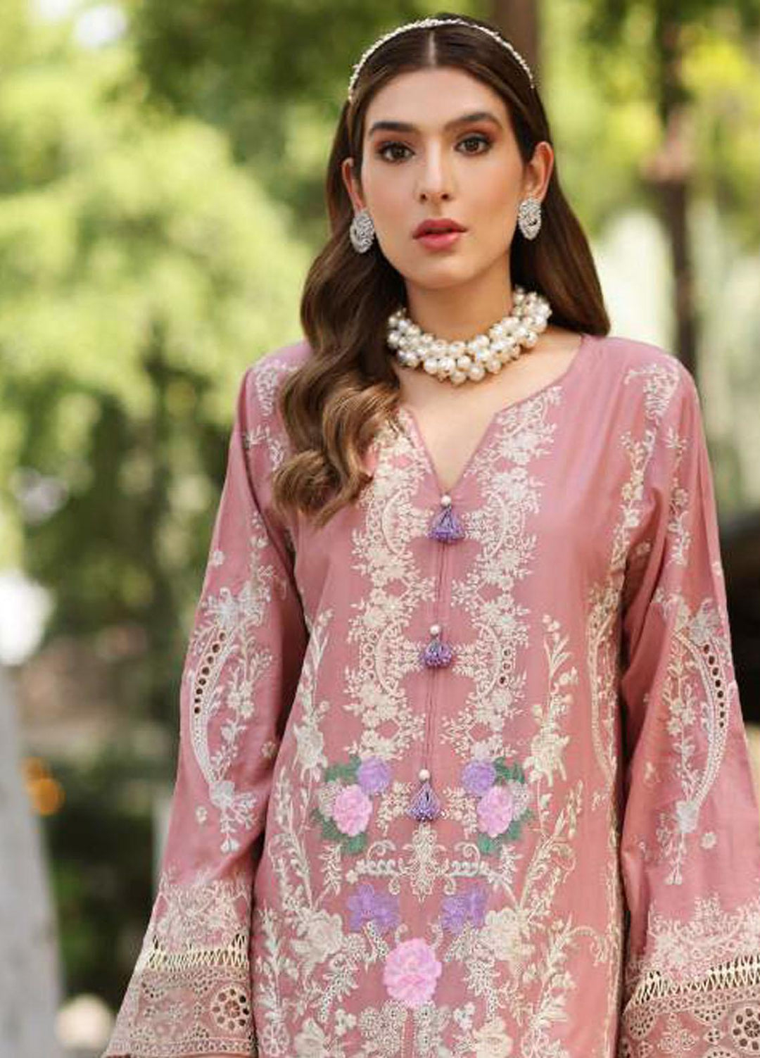 Elaf Embroidered Lawn Suits Unstitched 3 Piece EF23FCH ECF-11B - Festive Collection