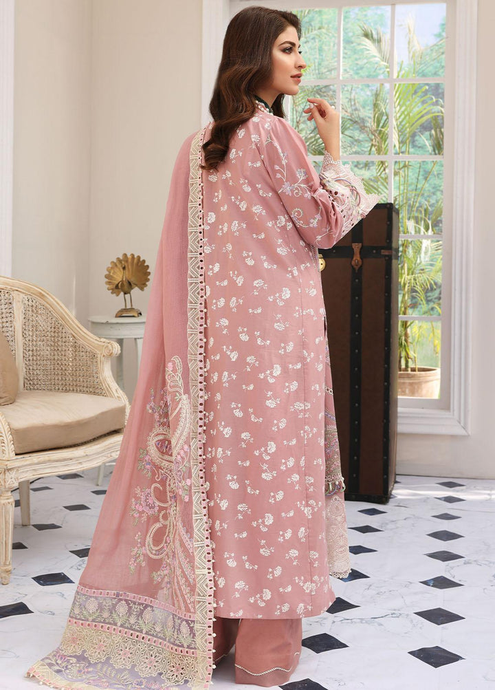 Elaf Embroidered Lawn Suits Unstitched 3 Piece EF23FC ELC-01 Aurora - Festive Collection