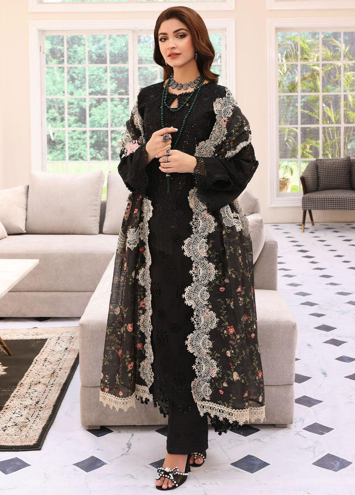 Elaf Embroidered Lawn Suits Unstitched 3 Piece EF23FC ELC-02A Eclipse - Festive Collection