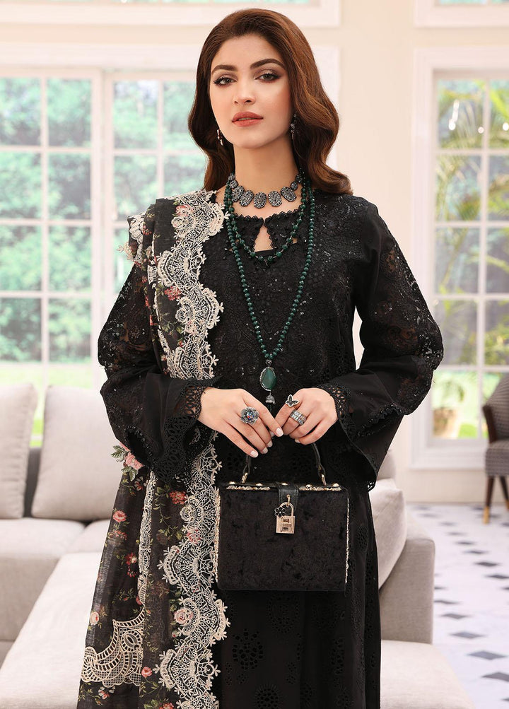 Elaf Embroidered Lawn Suits Unstitched 3 Piece EF23FC ELC-02A Eclipse - Festive Collection