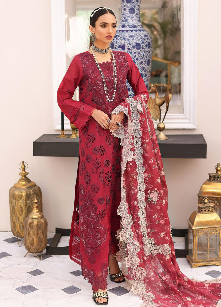 Elaf Embroidered Lawn Suits Unstitched 3 Piece EF23FC ELC-02B Prestige - Festive Collection