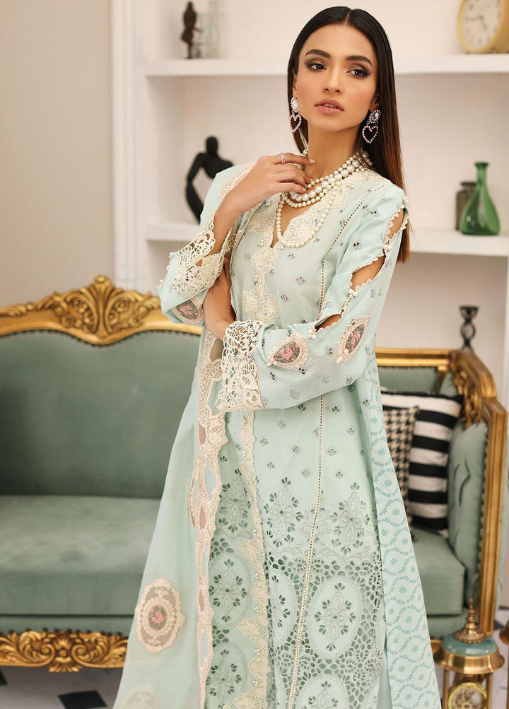 Elaf Embroidered Lawn Suits Unstitched 3 Piece EF23FC ELC-03B Day Dream - Festive Collection