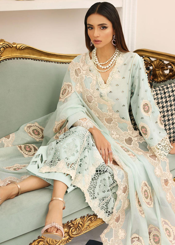 Elaf Embroidered Lawn Suits Unstitched 3 Piece EF23FC ELC-03B Day Dream - Festive Collection