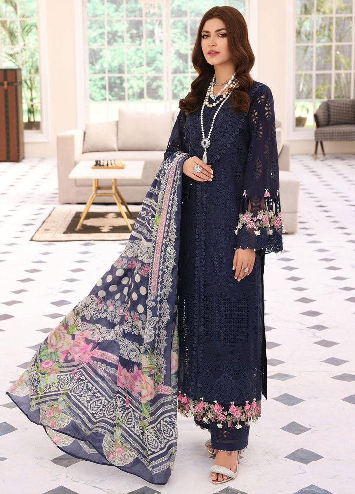 Elaf Embroidered Lawn Suits Unstitched 3 Piece EF23FC ELC-04 Mystique - Festive Collection