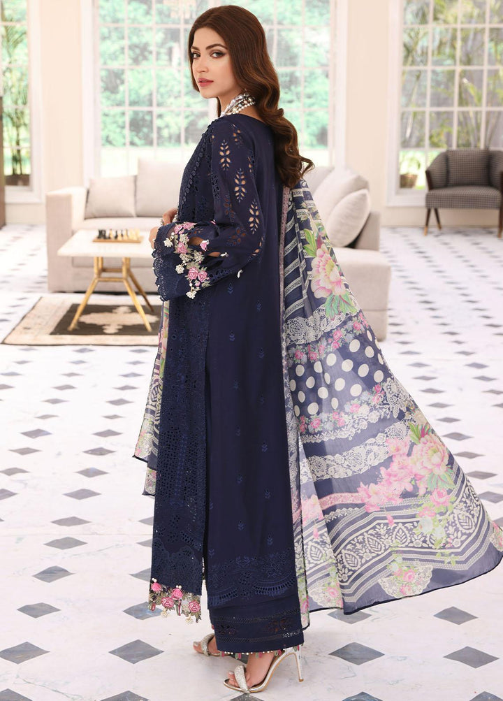 Elaf Embroidered Lawn Suits Unstitched 3 Piece EF23FC ELC-04 Mystique - Festive Collection