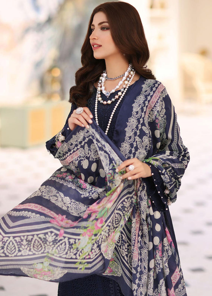 Elaf Embroidered Lawn Suits Unstitched 3 Piece EF23FC ELC-04 Mystique - Festive Collection