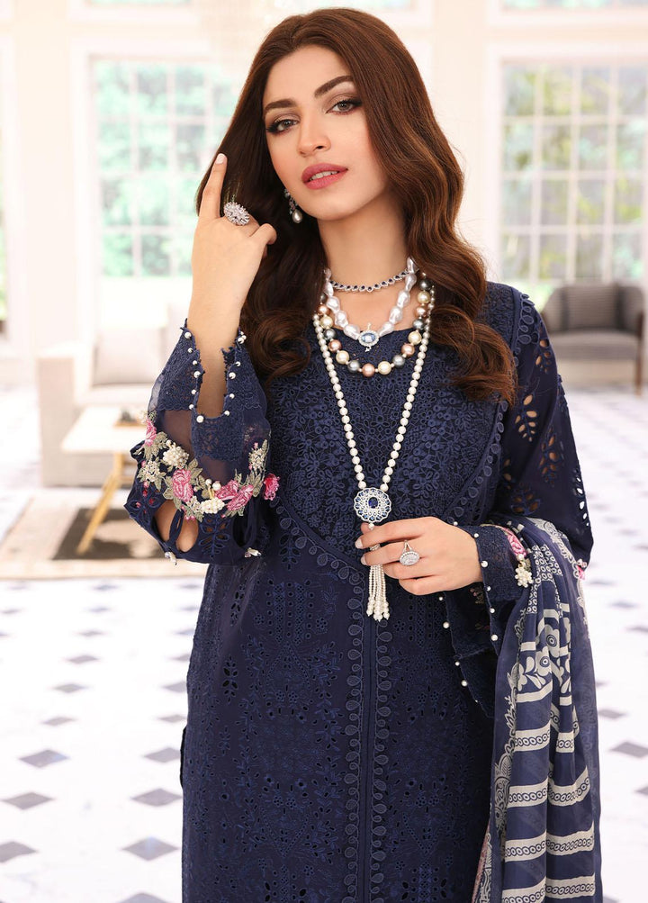 Elaf Embroidered Lawn Suits Unstitched 3 Piece EF23FC ELC-04 Mystique - Festive Collection