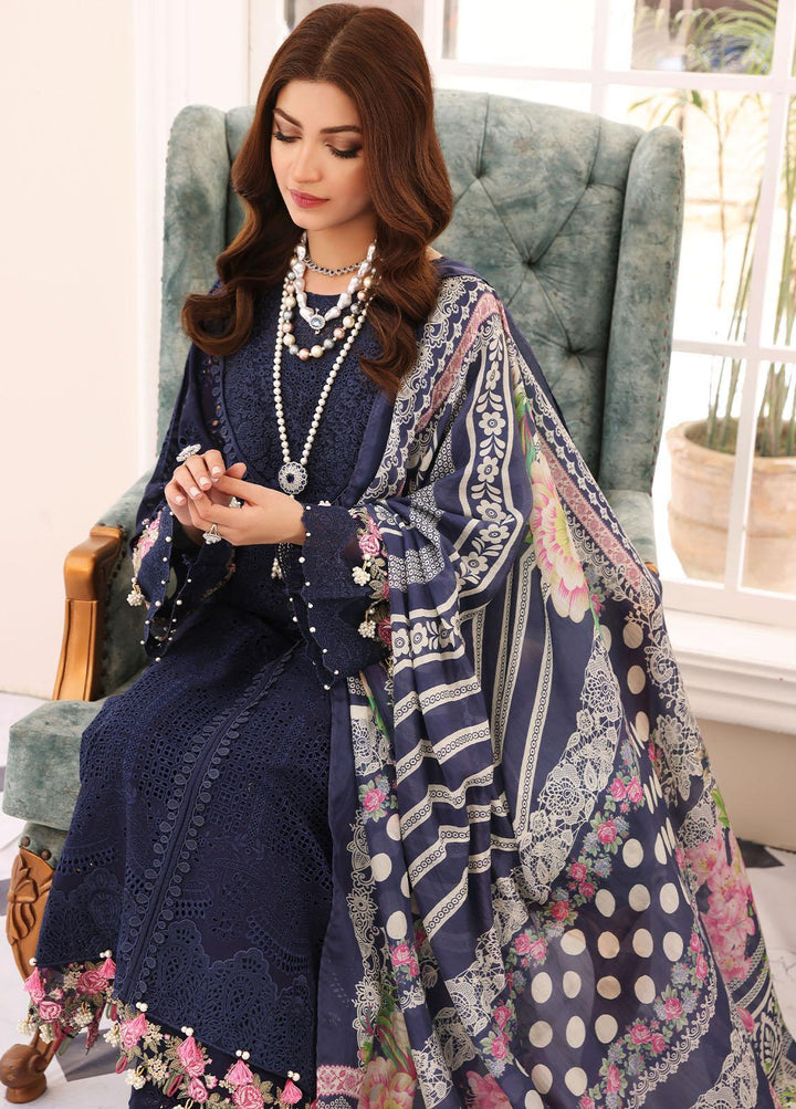 Elaf Embroidered Lawn Suits Unstitched 3 Piece EF23FC ELC-04 Mystique - Festive Collection
