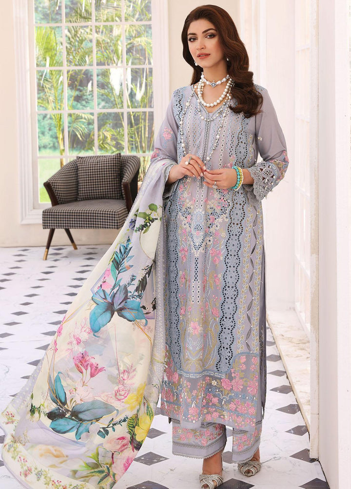 Elaf Embroidered Lawn Suits Unstitched 3 Piece EF23FC ELC-05 Serenade - Festive Collection