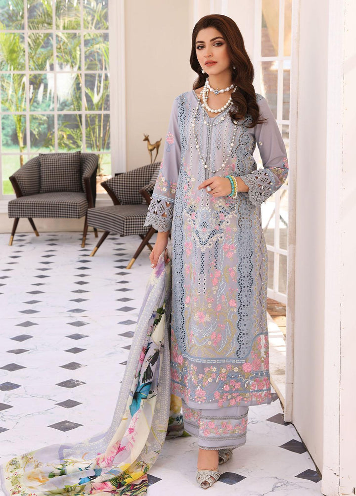 Elaf Embroidered Lawn Suits Unstitched 3 Piece EF23FC ELC-05 Serenade - Festive Collection