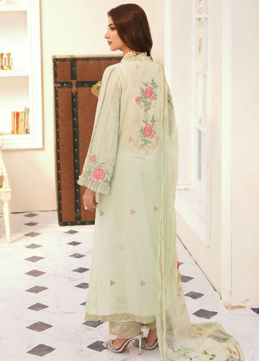 Elaf Embroidered Lawn Suits Unstitched 3 Piece EF23FC ELC-09 Hope - Festive Collection