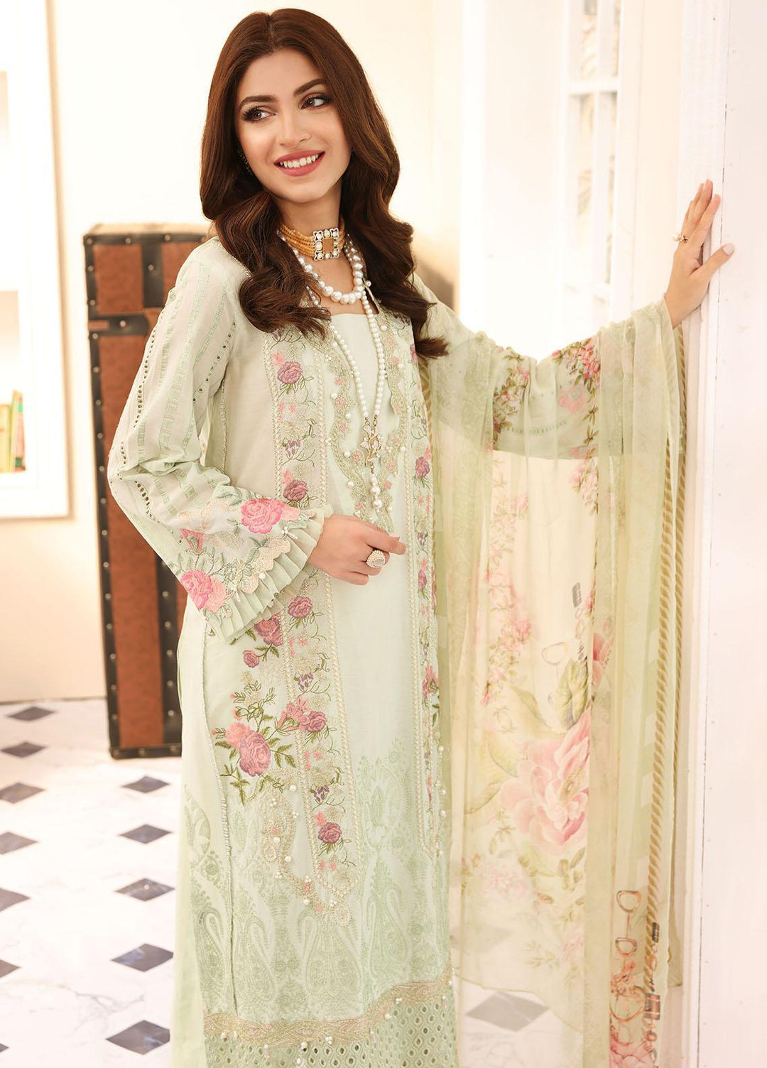 Elaf Embroidered Lawn Suits Unstitched 3 Piece EF23FC ELC-09 Hope - Festive Collection