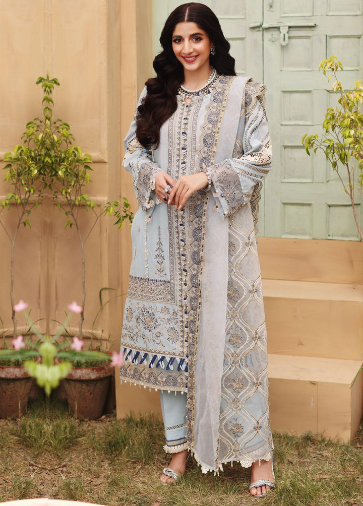 Elaf Embroidered Lawn Suits Unstitched 3 Piece EL22FL ELF-07 Tiara - Festive Collection